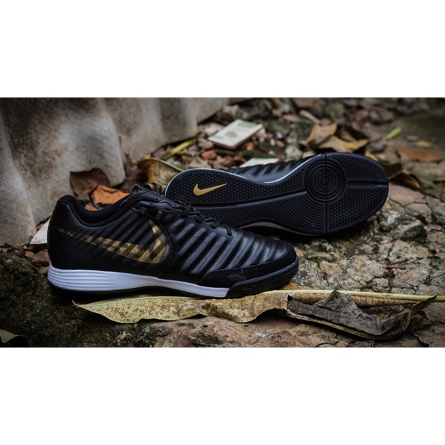 Sepatu Futsal Nike Tiempo X Finalle Black Lux