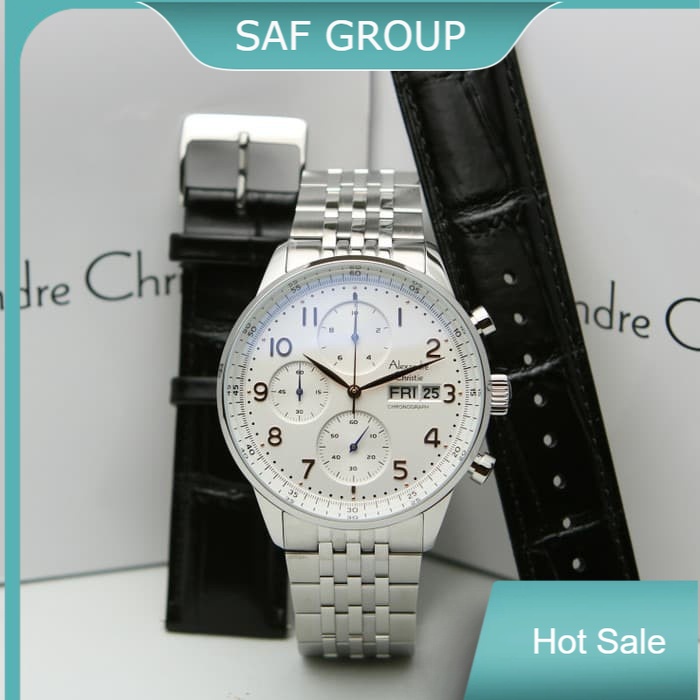 JAM TANGAN PRIA ALEXANDRE CHRISTIE AC 6492 AC6492 FREE TALI KULIT DAN OBENG ORIGINAL by plp
