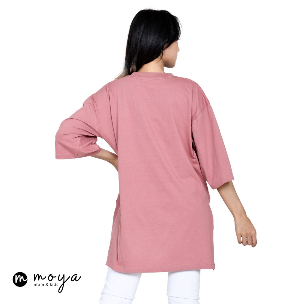 Kaos Oversize Casual Tee Polos Big Size LD 130cm (Fit to XXL) Kaos Polos Terbaru Hijab Friendly by moya