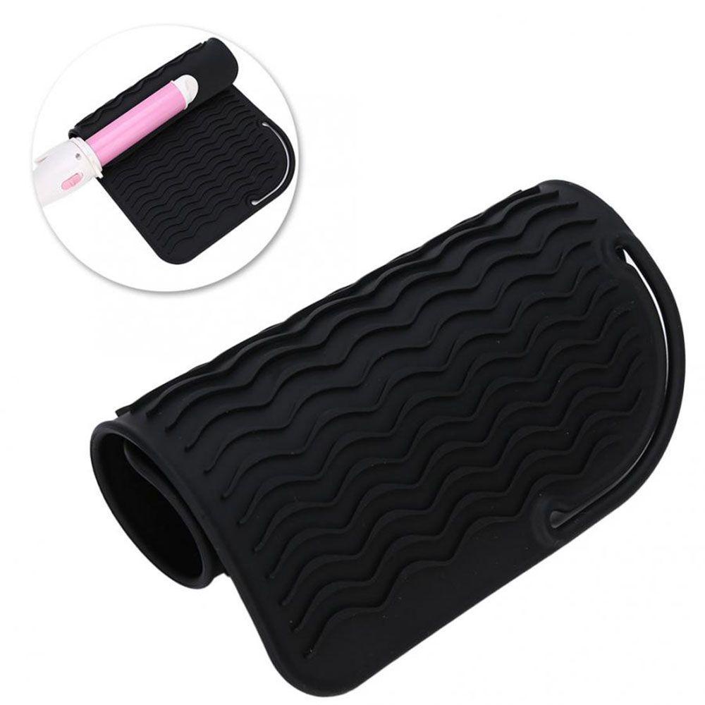 AUGUSTINA Silicone Mat Pouch Professional Home Non-slip Alat Styling Multi Fungsi Untuk Besi Datar