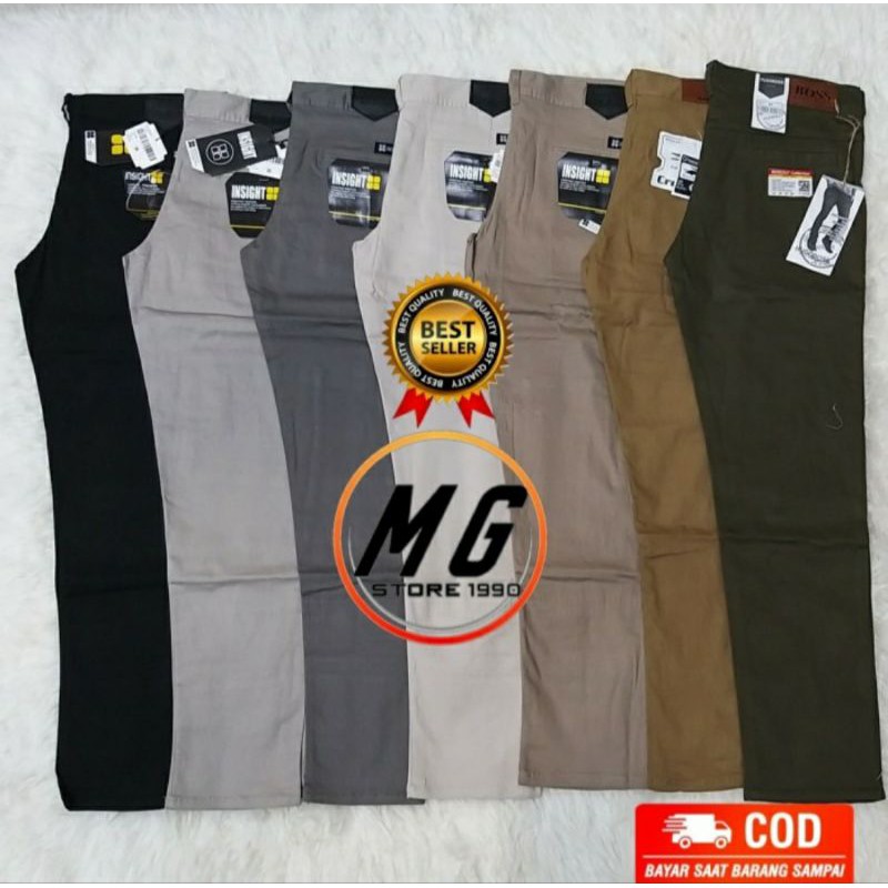 CELANA CHINO PANJANG FASHION SLIM FIT PRIA LAKI LAKI