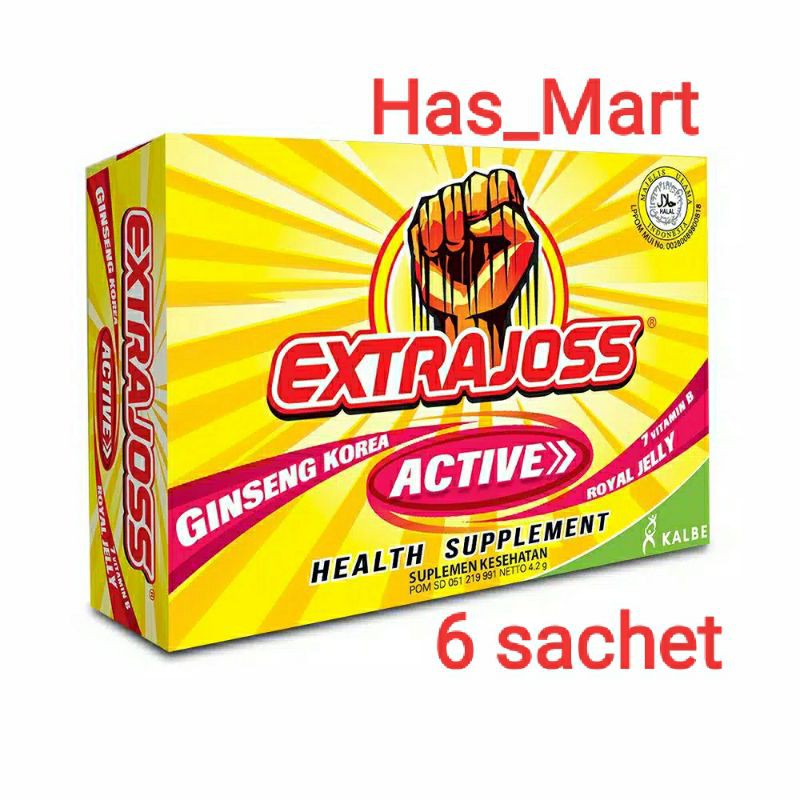 

EXTRAJOSS active isi 6 sachet *24gr