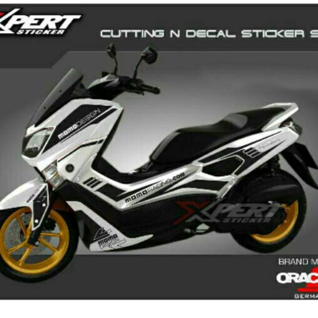 Cutting Sticker Yamaha Nmax Putih 2018 Shopee Indonesia