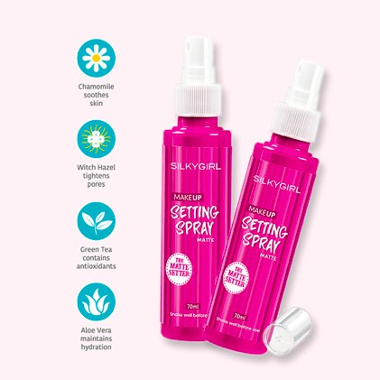 SILKYGIRL Make Up Setting Spray Matte 70ml