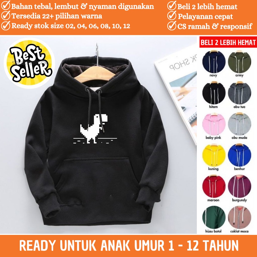 Jaket Hudie Hody Anak Kecil Bayi Balita Laki Laki Perempuan Cowok Cewek Couple Kembar Gambar ROBOT J