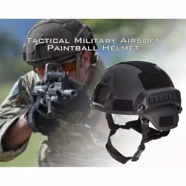 Helm tactical HITAM BY EMERSON MICH 2000 HIGH GRADE/helm army outdoor