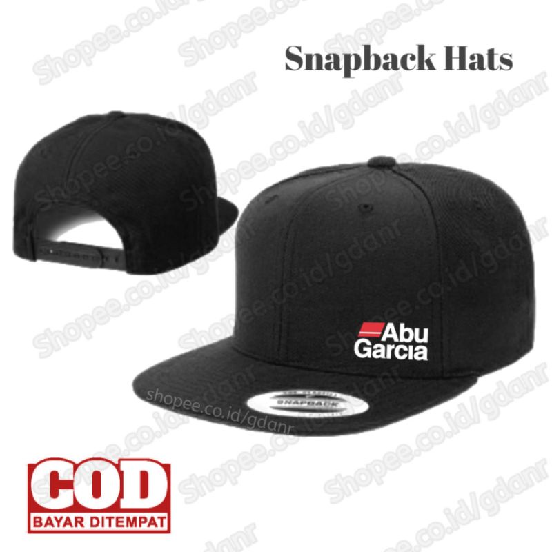 TOPI ABU GARCIA SNAPBACK - TOPI ABU GARCIA FISHING LOGO SIMPLE KEREN