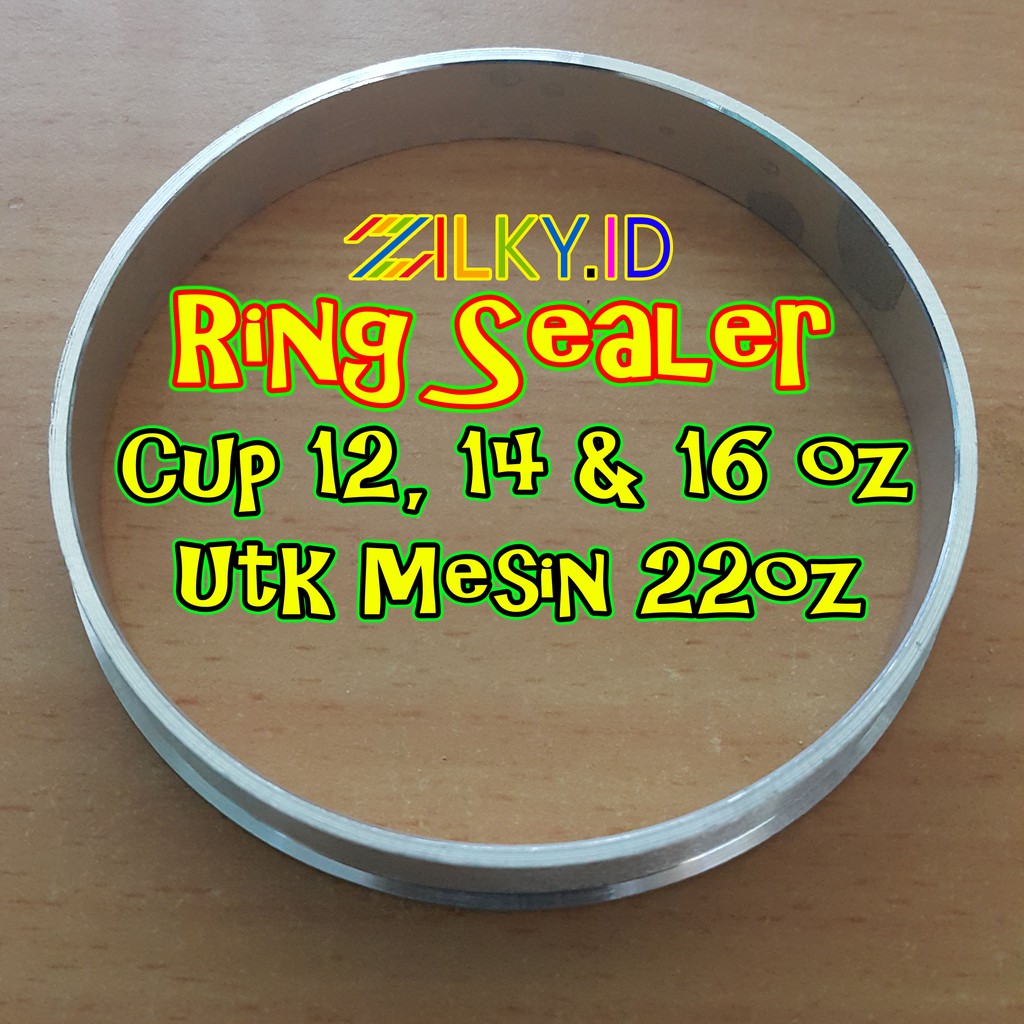 Ring Sealer Tutup Cup 12oz 14oz 16oz 12 14 16 mesin 22oz 22 oz Eton Powerpack Verly et D1 D-1 Custom