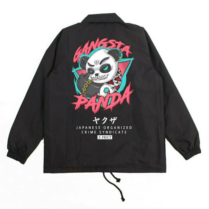 Jaket Coach Japan Culture - Gangsta Panda / Jaket Windbreaker / Jaket Pria