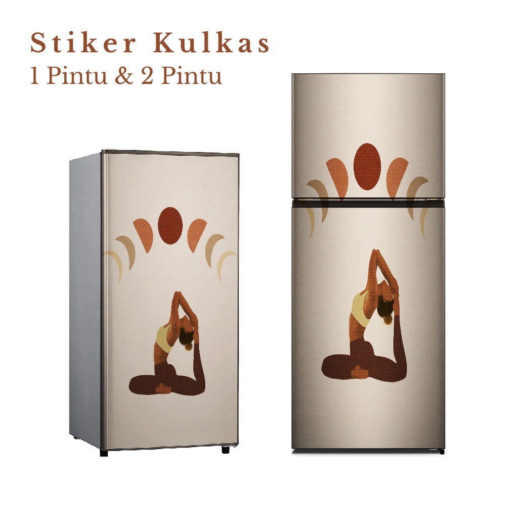 Stiker Kulkas 1 Pintu dan 2 Pintu motif Minimalist Kode MT-27 - FX