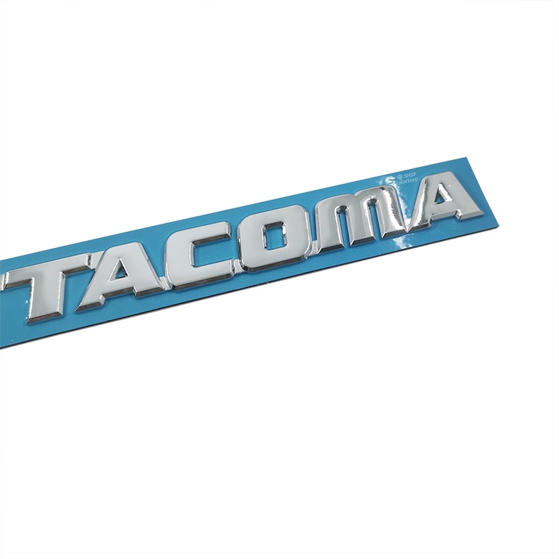 1pc Stiker Emblem / Badge Tulisan TOYOTA TACOMA Bahan ABS Untuk Belakang Mobil