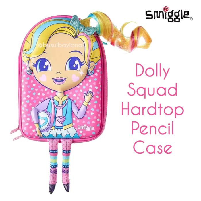 

KOTAK PENSIL ANAK SMIGGLE DOLLY SQUAD - Merah Muda