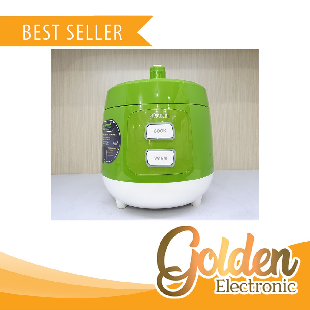 Kirin Rice Cooker 1.0 Liter KRC-089 Hard Anodized Aluminium 3in1