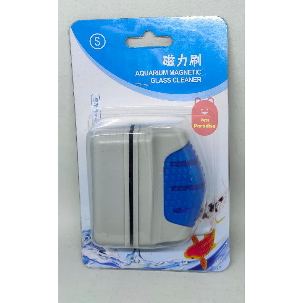 Magnet Pembersih Kaca Aquarium PREMIUM / Glass Cleaner GOLDPET size S