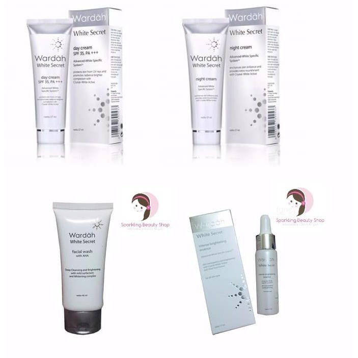 Paket Set Wardah White Secret - Cream 17Ml