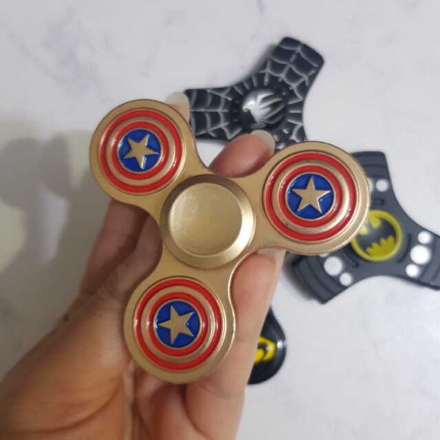 ( BISA COD ) Spinner Captain America Spiderman Superman