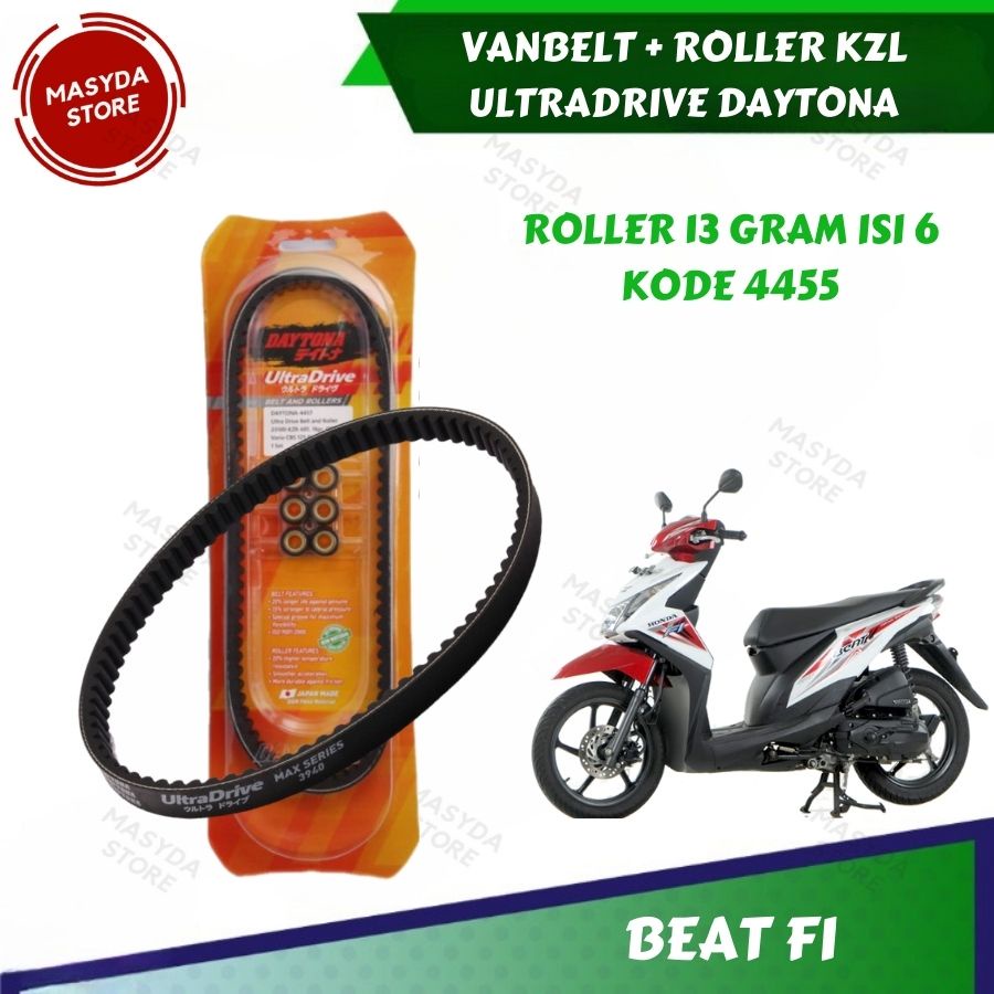 VANBELT ROLLER V-BELT + ROLLER BEAT FI KZL KVB ULTRADRIVE ORIGINAL DAYTONA RACING 4455