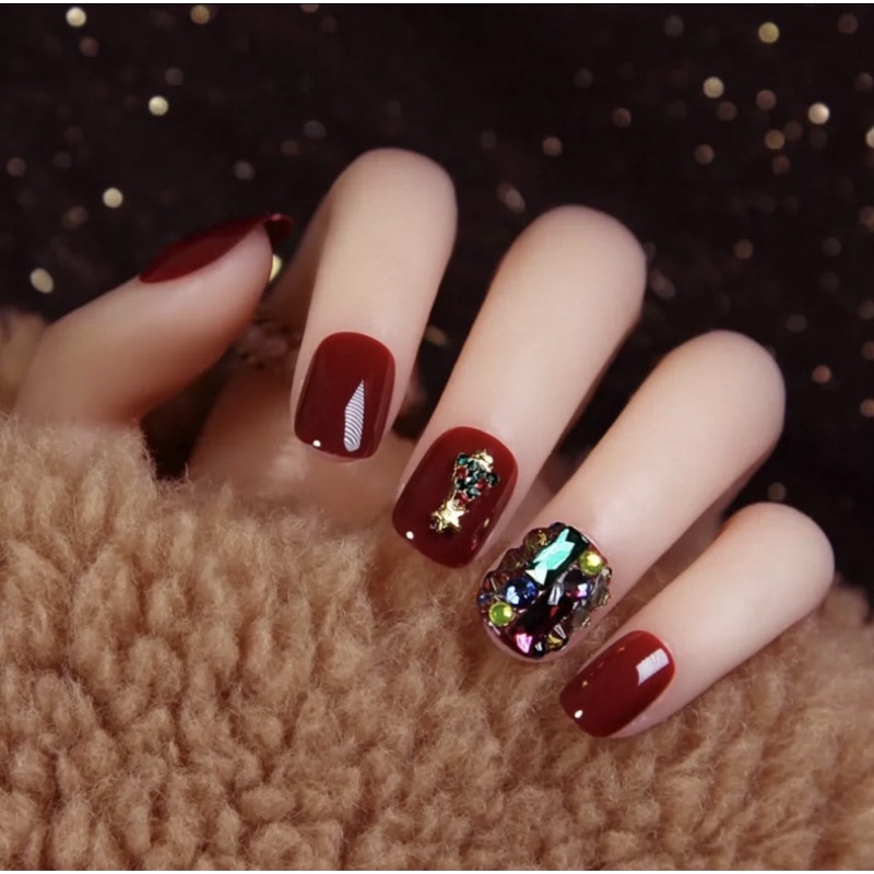 Kuku Palsu 【B88，lem cair】Nikah kuku Wedding False Nailart Pengantin Tangan