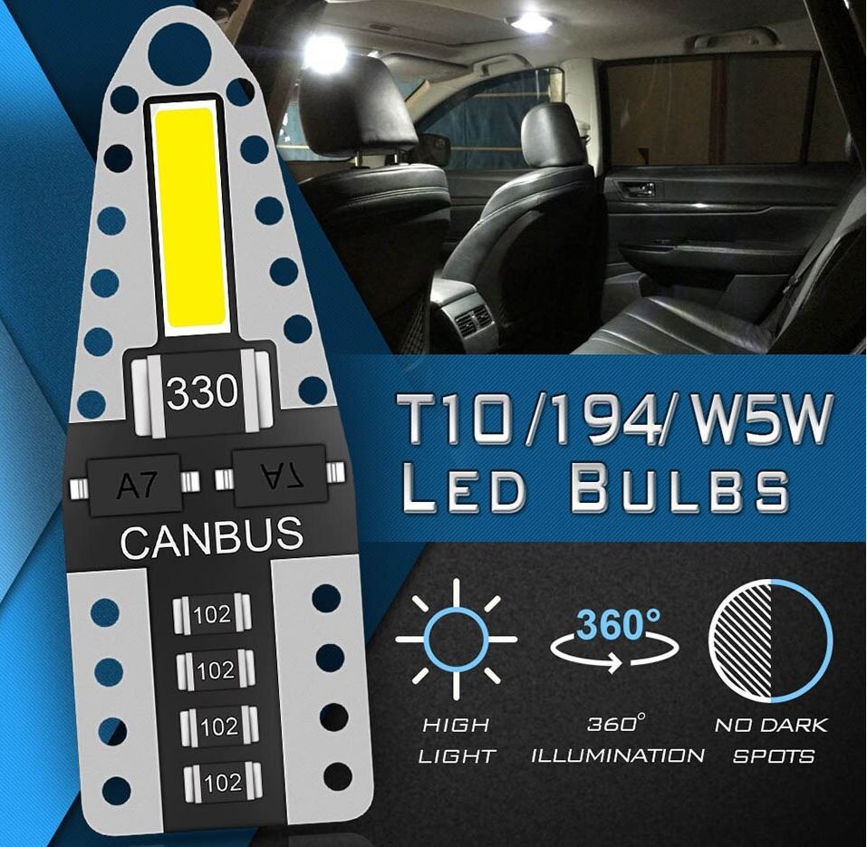 LED T10 CANBUS 7020 Chip Super Terang Fiberglass No Error O599