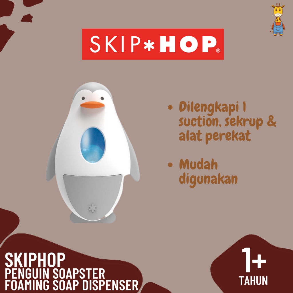 Skiphop Penguin Soapster Foaming Soap Dispenser