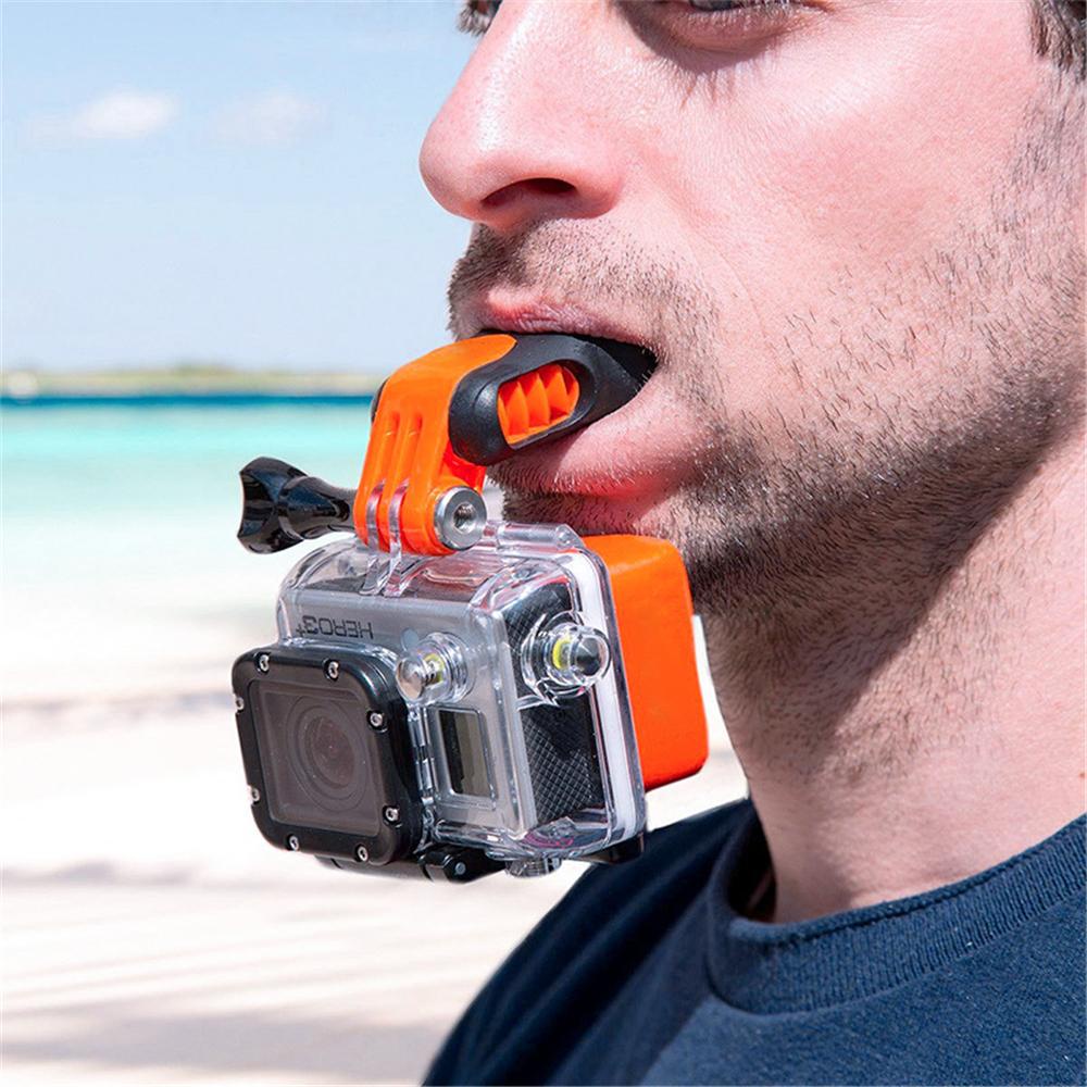 POPULAR GOPRO Populer Gigi Behel Ski Diving Floaty Action Camera Surfing Untuk Gopro10 9 8 7 SJCAMS