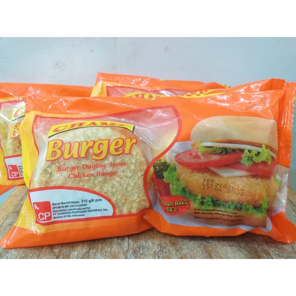 

Champ Burger Daging Ayam isi 6