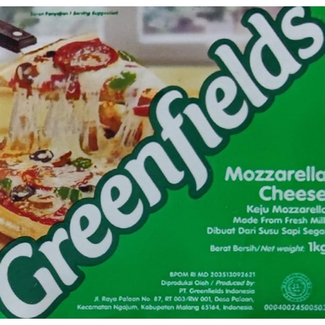 

(BISA COD) KEJU MOZARELLA GREENFIELDS 1 KG TERBARU Kode 1245