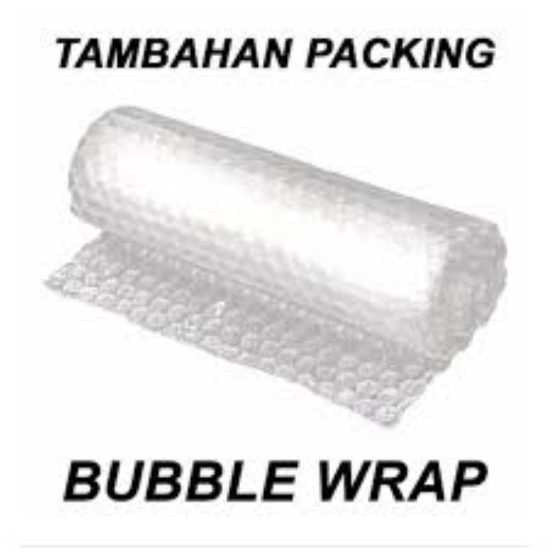 

tambahan packing BUBBLE WRAP (etalase ini tambahan packing agar pengiriman lebih aman)