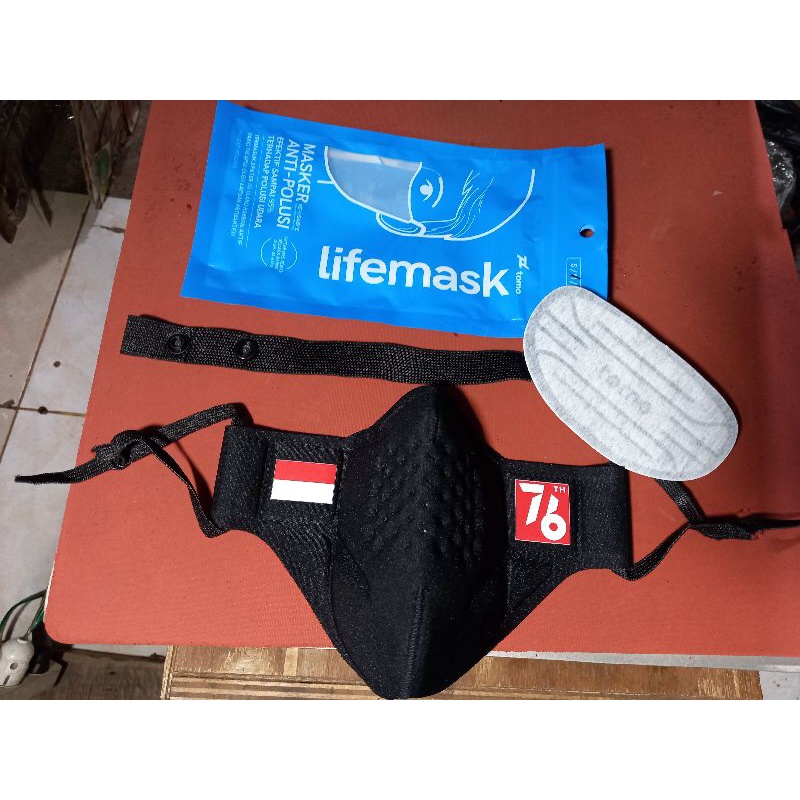 MASKER HUT RI 76 MERAH PUTIH TOMO ORIGINAL LIFE MASK