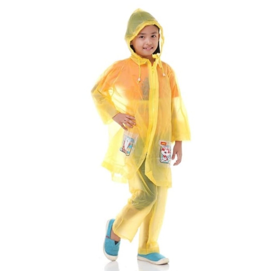 Jas Hujan Anak Cewek Korea Mantel Hujan Cowok Sekolah Raincoat Kids Girl w2