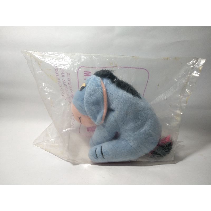 Boneka Eeyore Keledai Winnie The Pooh Happy Meal Mcd Mcdonalds Vintage Classic Rare Antique Plush Do