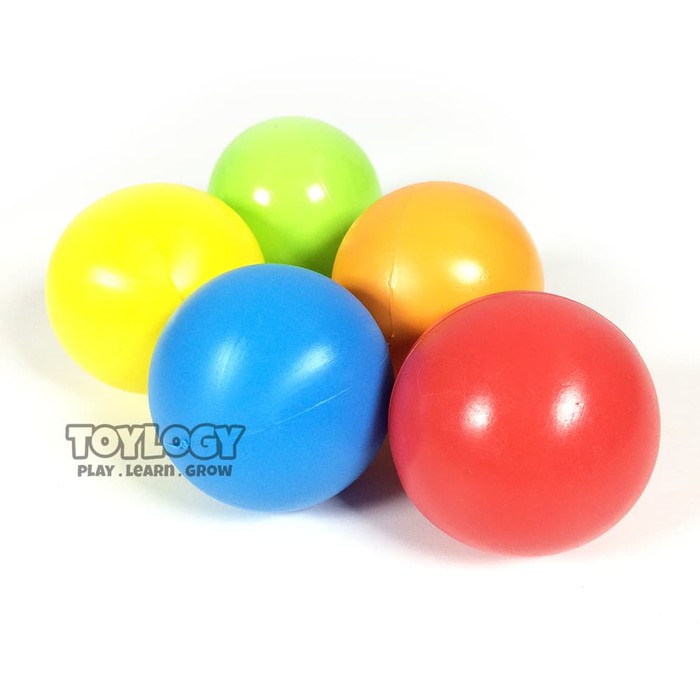 Paket Bola  25 pcs Mainan  Mandi Bola  Plastik  Warna Warni 