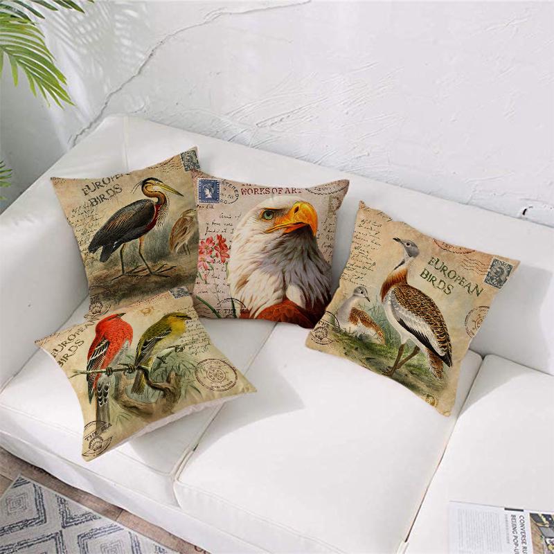 Sarung Bantal  Sofa Motif Burung Cap Bantal  Sofa Cushion  