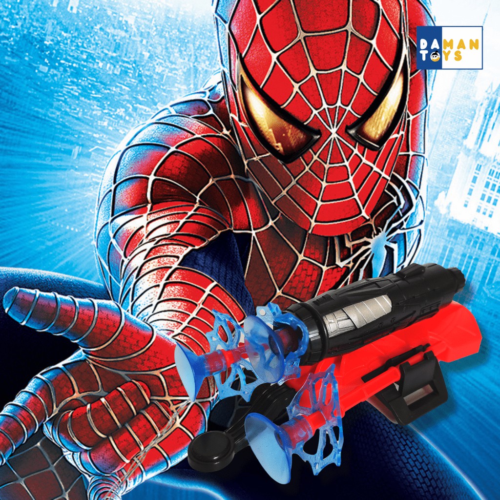 Mainan Spiderman Ironman Web Transmitter Blaster Shooter Mainan Murah