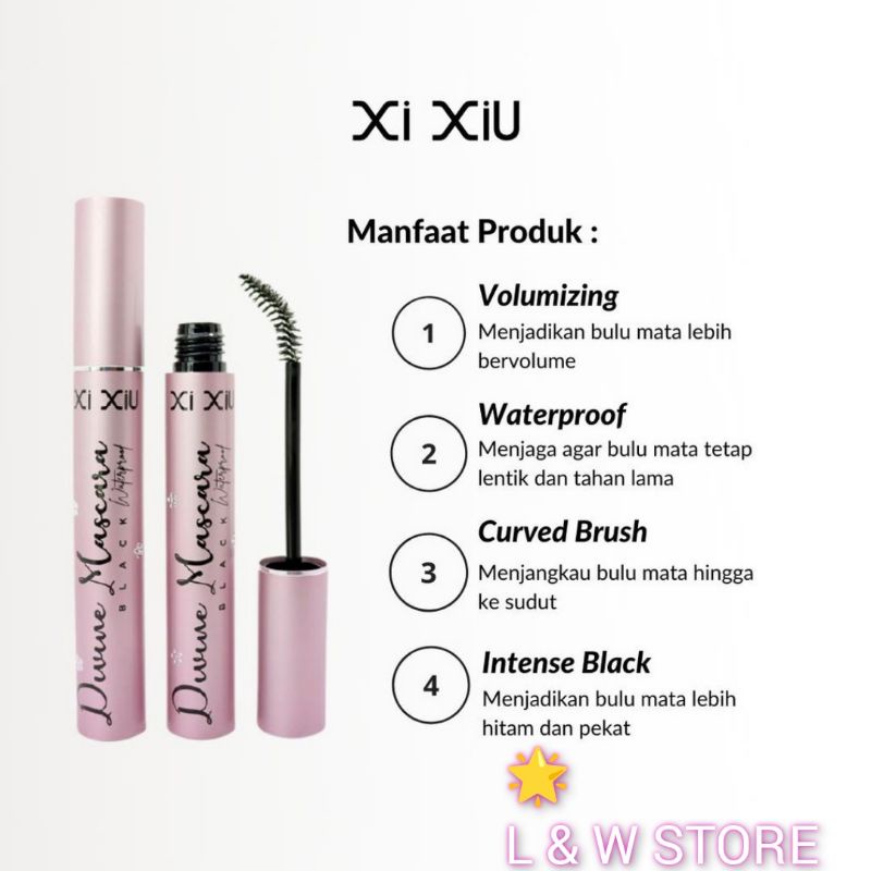 XI XIU DIVINE MASCARA BLACK WATERPROOF/BPOM