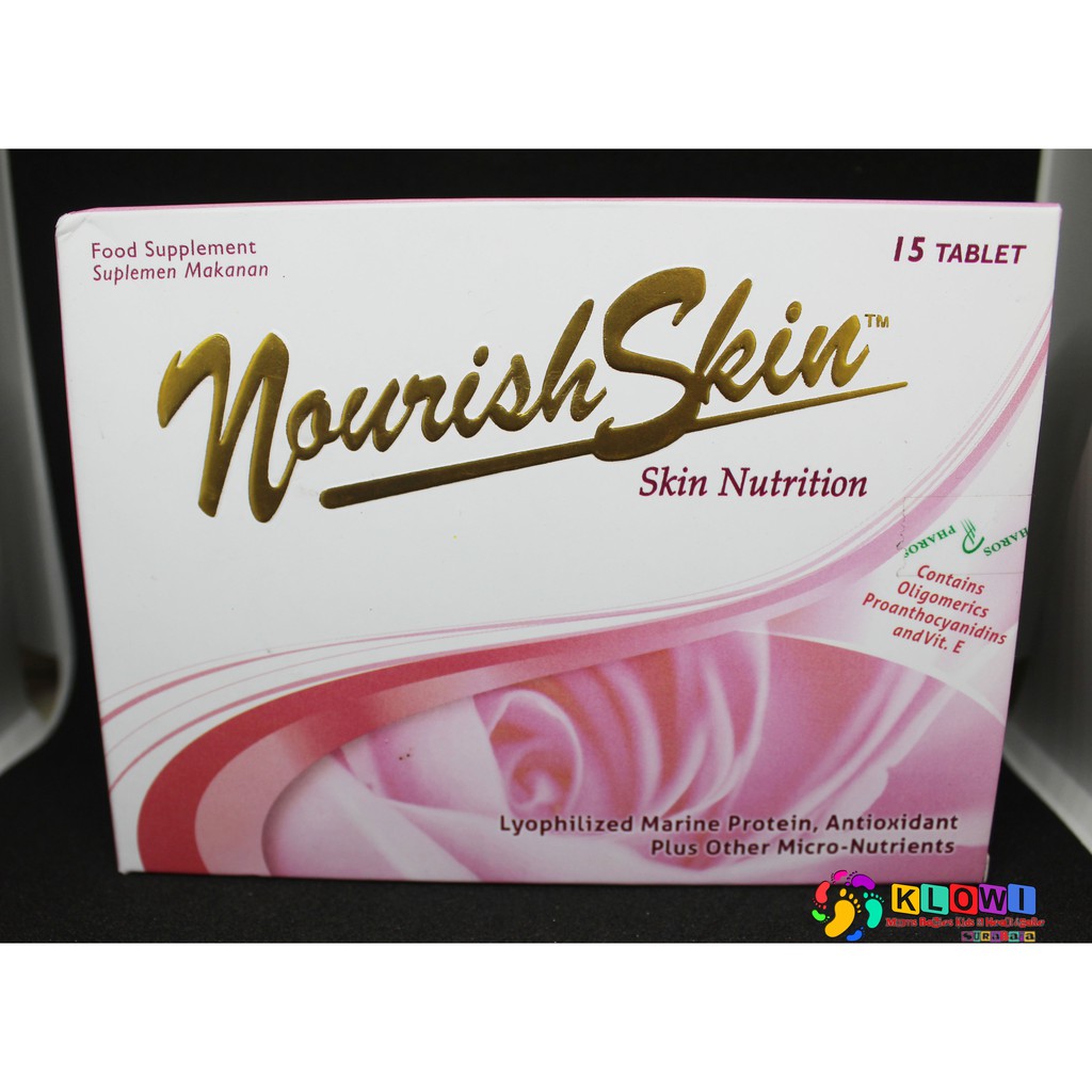 Nourish Skin 15 - 60 Tablet/ Nourish Skin 30 / Nourish Skin 60 / Awet Muda / Suplemen Kulit / Glow