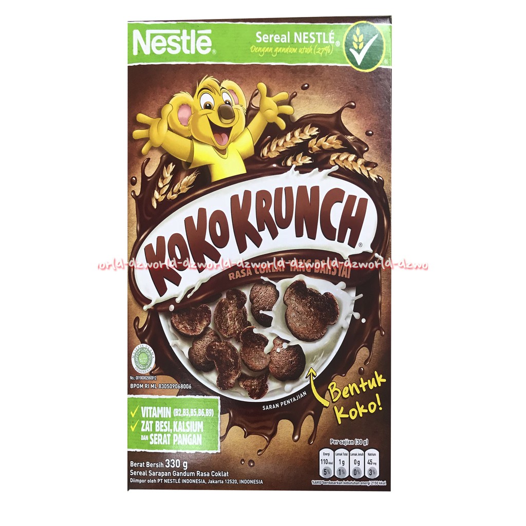 

KokoKrunch Nestle Koko Crunch Koko Krunch Seral Coklat Bentuk Koko 330gr