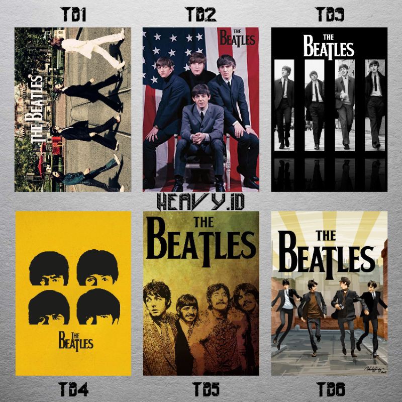 POSTER BAND A3 THE BEATLES
