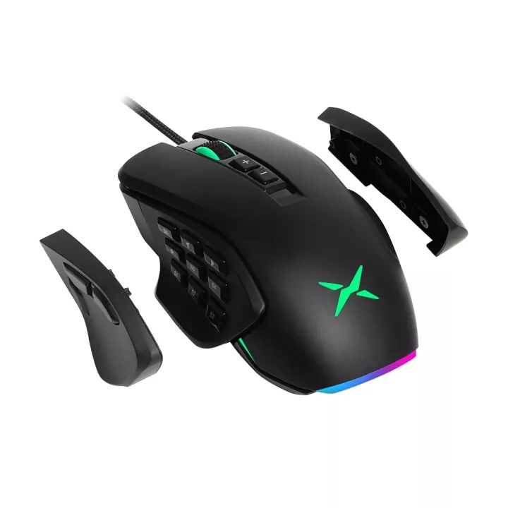 Delux M631 MMO / MOBA Gaming Mouse RGB PAW3327 Sensor