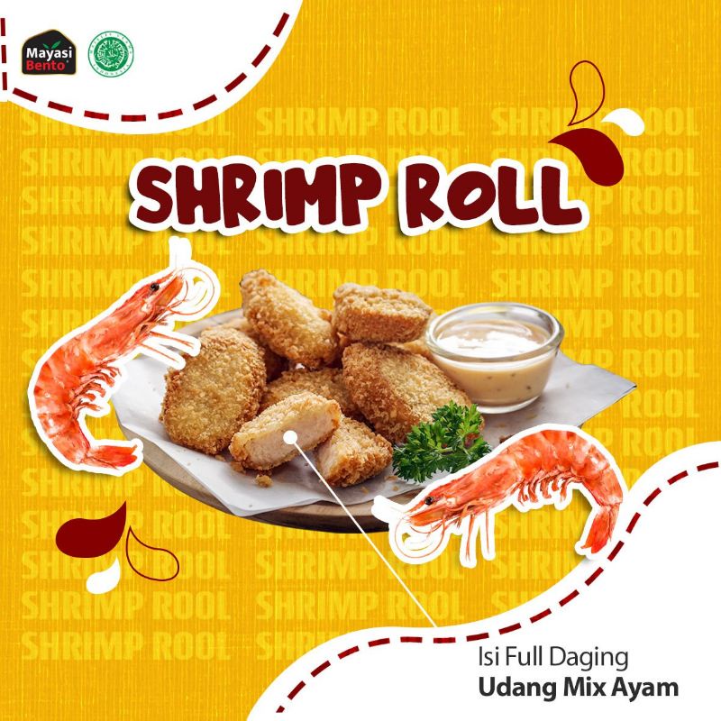 

frozen food mayasi bento shrimp roll 500 gram