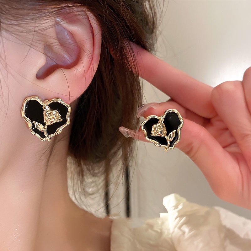 Anting Bentuk Bunga Tulip Gaya Retro