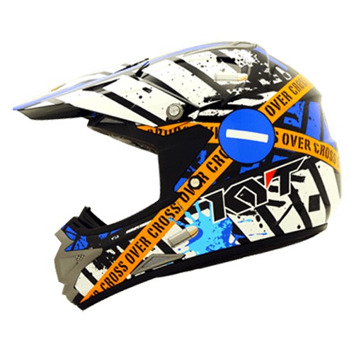 KYT CROSS OVER VERBODEN - Black Blue