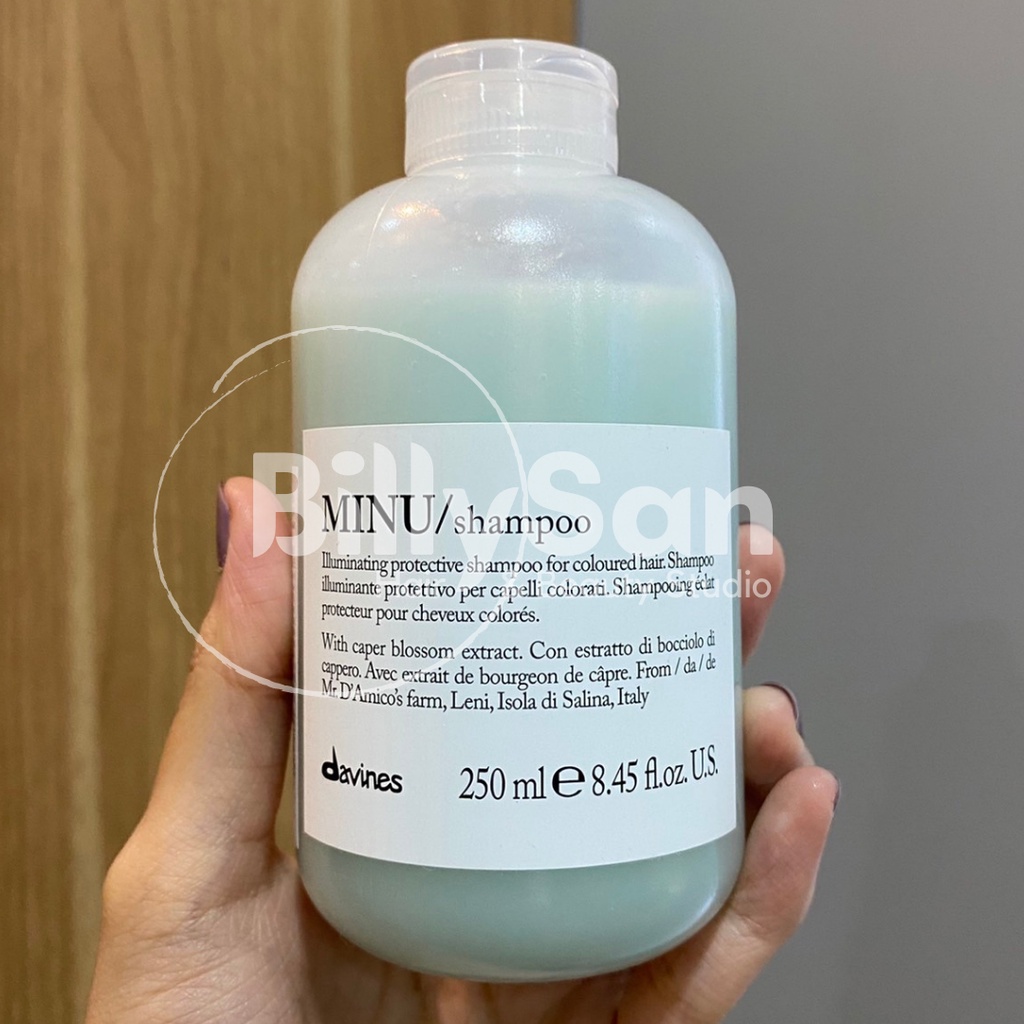 

Davines MINU Shampoo 250ml. Pelindung Rambut Berwarna / Semir / Color
