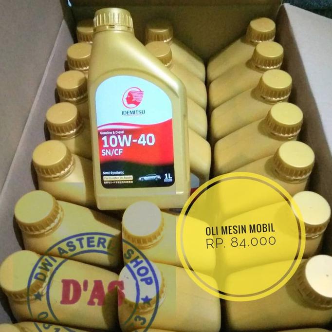 [[BISA COD]] oli mesin mobil idemitsu 10w/40 10/40 10w-40 10-40