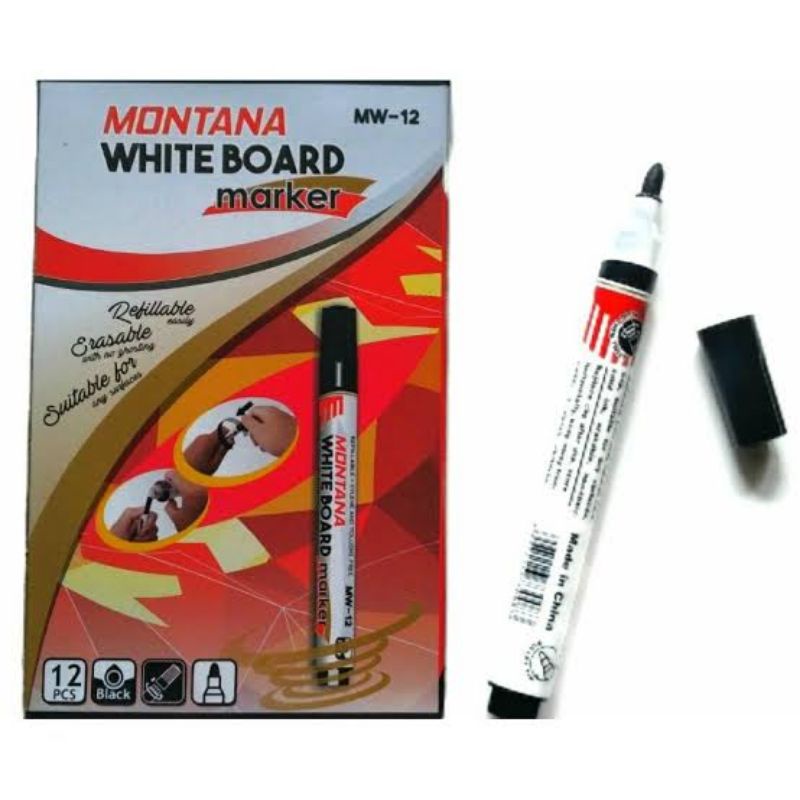 

Montana White Board / Spidol Papan Tulis warna hitam