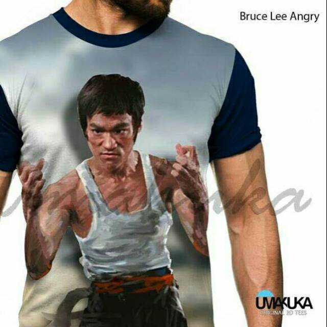 Kaos 3D Bruce Lee Angry