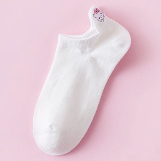 HELLO KITTY POLOS - Kaos Kaki Pendek Semata Kaki/ Kaos Kaki Ankle Dewasa Wanita-KWMY-002