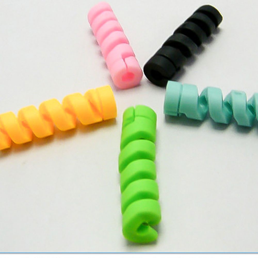 Quinton10pcs / Set Winder Organizer Proteksi Kabel Data / Earphone Multi Warna