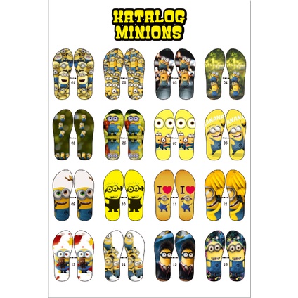 BELI 2 GRATIS DOMPET KOIN, SANDAL JEPIT KATALOG MINION