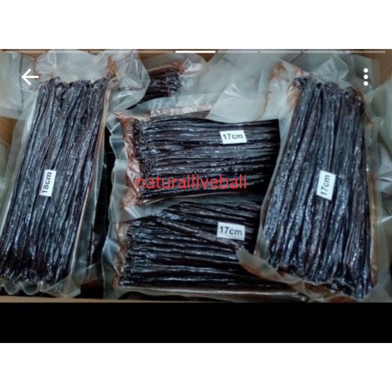 

VANILI KERING GRADE C 1Kg isi (250 - 300 pcs)